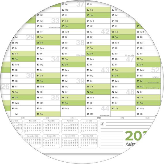 Wandkalender 2026 abwischbar Din B0 XXL Jahresplaner 140x100 cm groß inklusive 1 Marker, feucht korrigierbar. Jahreskalender, Kalender 2026 in deutscher Sprache von Kalenderoutlet