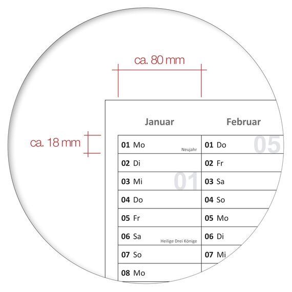 Din B1 Wandkalender 2026 abwischbar XXL Jahresplaner 100x70 cm cm groß inklusive 1 Marker, feucht korrigierbar. Jahreskalender, Kalender 2026 in deutscher Sprache von Kalenderoutlet