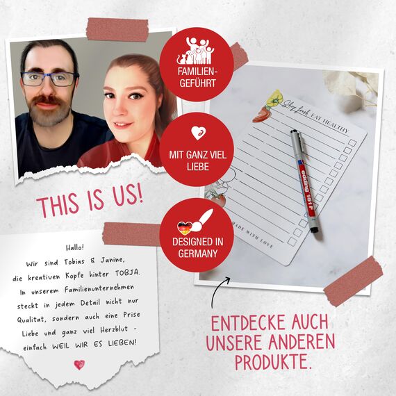 TOBJA XXL Wandkalender abwischbar 2026 - gerollter Versand inkl. Stift. | Großer Jahresplaner abwischbar Kalender 2026 | Größer als A1