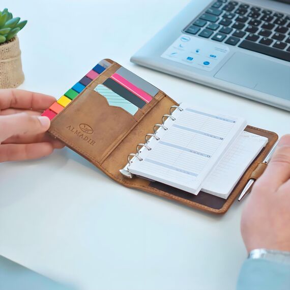 A7 Kalendereinlage 2026 (1 Woche auf 2 Seiten)Wochenplaner für alle gängige Ledermappen Terminplaner Organizer Kombimappe Zeitplaner Ersatz Kalender Einlagen Wochen Kalendarium Jahresplan (A7 Pocket)