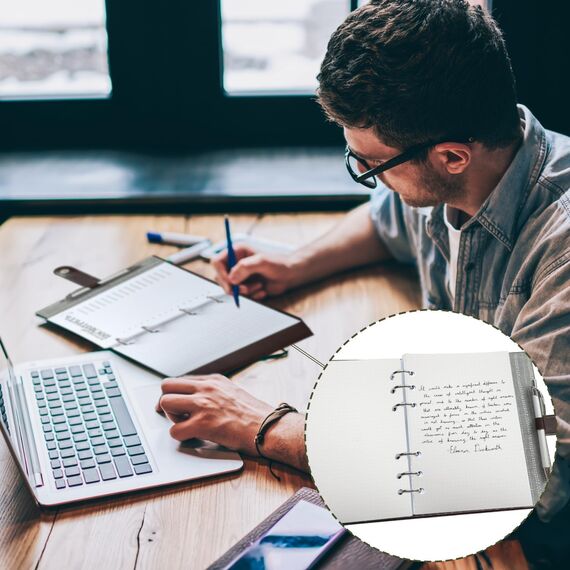 SWTYExt 3 Packungen A5 Nachfüllpapier Gepunktet, 180 Blätter 6 Löcher A5 Papier Nachfüllbare Refill Paper Ringbucheinlagen für A5 Notizbuch Skizze Tagbuch Malerei Bullet Journal