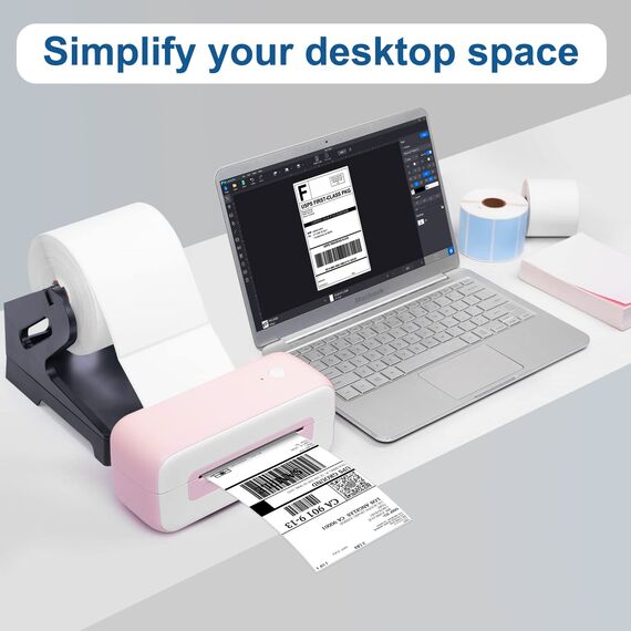 Phomemo Thermo-Etikettenhalter 2-in-1 für Rollen und Endlosetiketten, Kompatibel mit MUNBYN, Phomemo, Rollo, Asprink, iDPRT, Polono, Itari Etikettendrucker