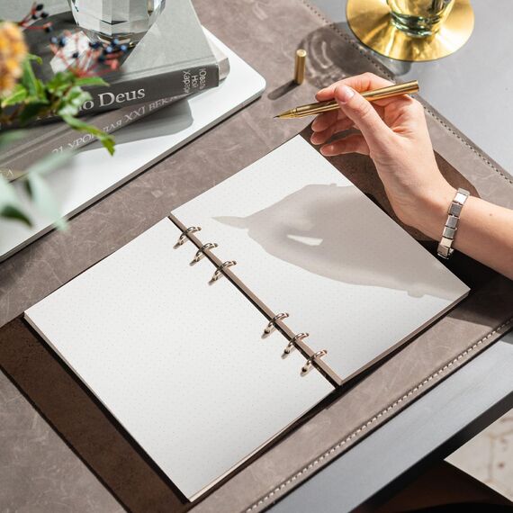 SWTYExt 3 Packungen A5 Nachfüllpapier Gepunktet, 180 Blätter 6 Löcher A5 Papier Nachfüllbare Refill Paper Ringbucheinlagen für A5 Notizbuch Skizze Tagbuch Malerei Bullet Journal