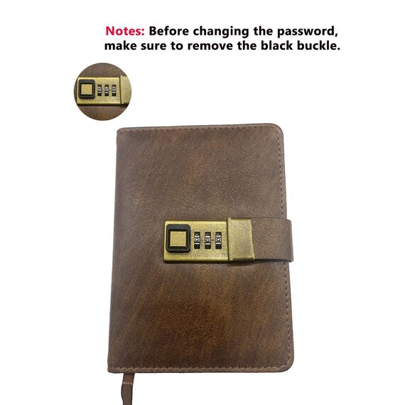 WEMATE Passwortbuch mit Schloss, Passwortbuch mit alphabetischen Registerkarten, 600+ Passwortplatz, Passwort-Organizer, Logbuch mit Schloss (Roségold)