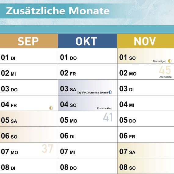 Kalender 2026 Wandkalender - XXL Wandkalender 2026 Größ (100 x 70 cm), von Jan bis Dez 2026, für Schüler und LehrerGeburtstagskalender - Morandi