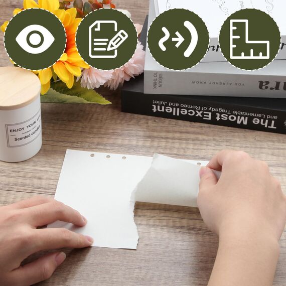 SWTYExt 3 Packungen A5 Nachfüllpapier Gepunktet, 180 Blätter 6 Löcher A5 Papier Nachfüllbare Refill Paper Ringbucheinlagen für A5 Notizbuch Skizze Tagbuch Malerei Bullet Journal