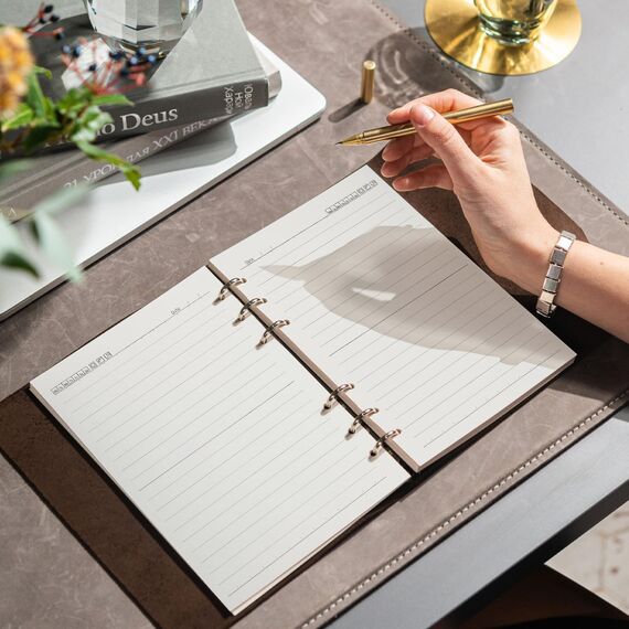 SWTYExt A5 Nachfüllpapier Liniert, 3 Packungen A5 Papier Nachfüllbar Notizpapier 180 Blätter 6 Löcher A5 Papier Nachfüllbare Refill Ringbucheinlagen für A5 Notizbuch Skizze Tagbuch Bullet Malerei