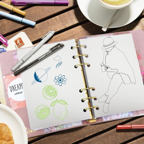 SWTYExt 3 Packungen A5 Nachfüllpapier Gepunktet, 180 Blätter 6 Löcher A5 Papier Nachfüllbare Refill Paper Ringbucheinlagen für A5 Notizbuch Skizze Tagbuch Malerei Bullet Journal