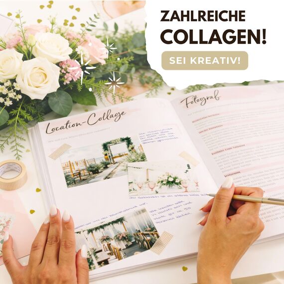 TWIVEE - Der kompakte Hochzeitsplaner - Wedding Planner - deutsch - über 120 Seiten - Organizer für Eure Trauung - Buch zur Hochzeit - Ideales Verlobungsgeschenk - Personalisiert - Initialien