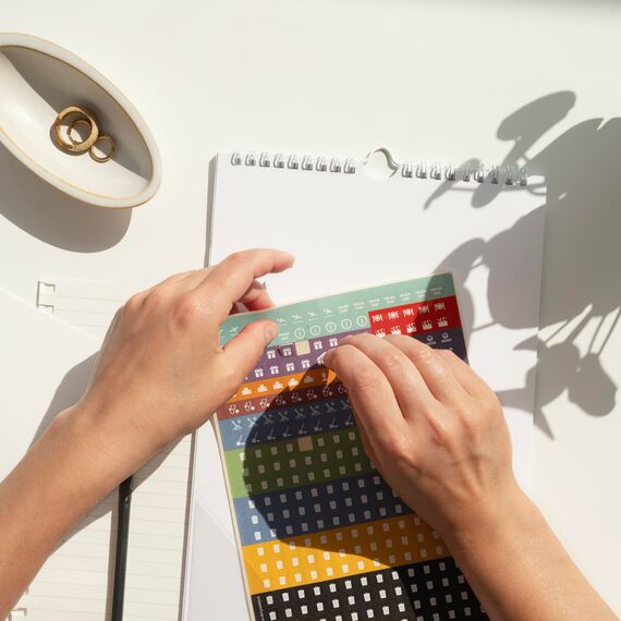 660 Aufkleber (2 x 330 Sticker/Aufkleber) für Familienplaner | Größe: 8 x 8 mm | markiert Müllabfuhr, Ferien, Urlaub, Arzttermine, TÜV, Sport