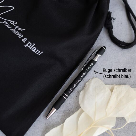 TOBJA Taschenkalender 2026 A6 red + Zubehör Set - Terminplaner mit Froschtasche, Stift, Pen-Loop und Beutel | Hardcover Kalender 2026 A6 (red + Zubehör)