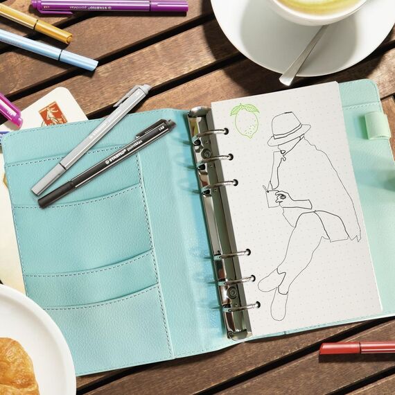 SWTYExt 180 Blätter A6 Nachfüllpapier Gepunktet, 6 Löcher A6 Papier Nachfüllbare Refill Paper Nachfülleinlagen Ringbucheinlagen für A6 Notizbuch Skizze Tagbuch Malerei Bullet Journal