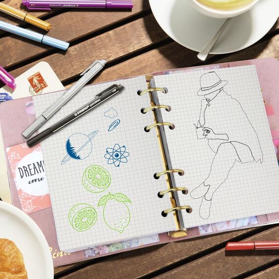 SWTYExt 3 Packungen A5 Nachfüllpapier Kariert, Nachfüllbar Notizpapier 180 Blätter 6 Löcher Papier Nachfüllbare Refill Ringbucheinlagen für Notizbuch Skizze Tagbuch Malerei