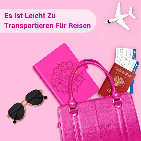 Budget Planner Deutsch A6, Budget Binder, Finanzplaner, Geld Organizer, Budgetplaner Zubehör mit Binder Taschen, budget Planer, Haushaltsbuch, Sparbuch für Reisen, Geld sparen, Geschenk (Rose)