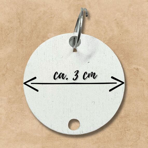 Bada Bing Holzscheiben weiß - 40 Stück runde Scheiben zum Basteln Erweiterungsset - Ø ca. 3 cm - 2,5 mm dick - Naturholzscheiben zum Beschriften für DIY Geburtstagskalender Scheiben inkl. Metallringe