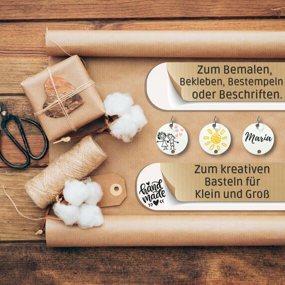 Bada Bing DIY Geburtstagskalender mit 60 Holz Scheiben zum Beschriften - Jahresunabhängiger Familienkalender Dekoration zum Aufhängen Wandkalender Geburtstag mit Holzscheiben Individuell gestaltbar