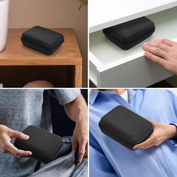 LITZEE Mini Tasche für Supvan Etikettenband, Mini Bluetooth Beschriftungsgerät Labeldrucker Label Printer Tasche Etui für E10 Etikettendrucker, Nelko P21/NIIMBOT D11/Pristar P15 (16×13×6 cm)