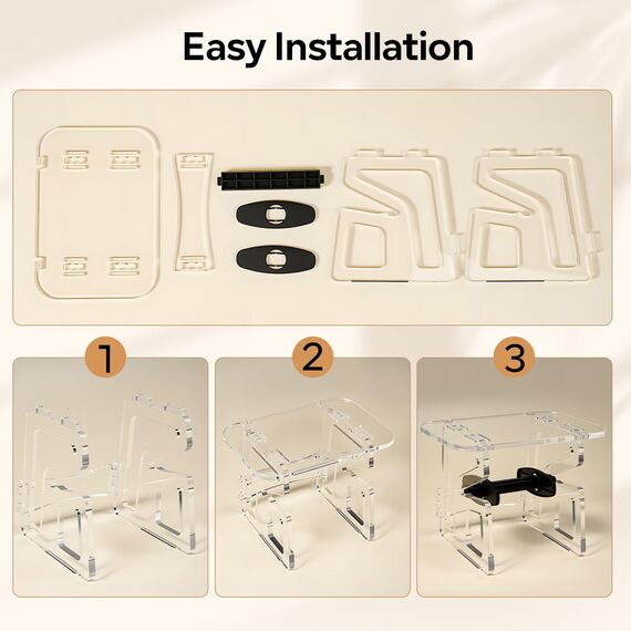 Phomemo Etikettenhalter, Thermobeschriftungshalter für Rollen und Endlosetiketten, 3-in-1-Etikettenhalter für Drucker, Rollen und Gestapelte Etiketten, Kompatibel mit Desktop-Etikettendruckern