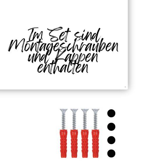 Anwicar Magnettafel Unsere Reisen - Vertikal 64x30 cm magnetische Pinnwand aus Stahl - ideal für Reise - Magnete und Erinnerungen - beschreibbare Magnettafel - inkl. Montageset - Weiß