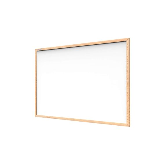 ALLboards Whiteboard mit Holzrahmen 80x50cm Magnettafel Weiß Magnetisch, Trocken Abwischbar