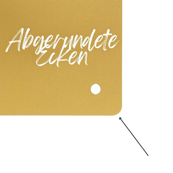 Anwicar Magnettafel Unsere Reisen - Rahmen 80 x 50 cm magnetische Pinnwand aus Stahl - ideal für Reise - Magnete und Erinnerungen - beschreibbare Magnettafel - inkl. Montageset - Gold