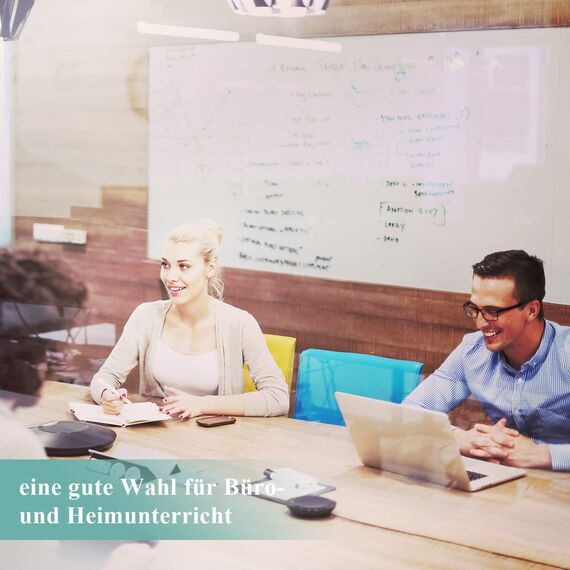 Warasee Whiteboard Magnetisch Folie, 60 * 100cm Magnettafel Selbstklebend, Magnetfolie Weiß Abwischbare, a3/a4 Leicht Zugeschnitten, für Startseite Schule, mit Markers & Schwamm & Magnetes