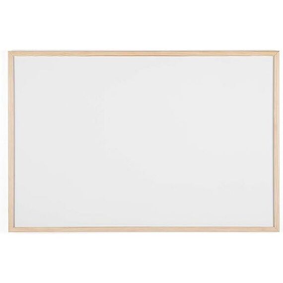 Bi-Office Budget Whiteboard mit Holzrahmen, magnetisch, 5 Größen wählbar, 90 x 60 cm
