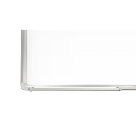 Allboards, magnetisches Whiteboard mit Expo-Alurahmen, trocken abwischbar und beschreibbar, wandmontierbar, 170 x 100 cm.