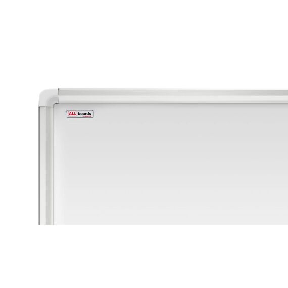 ALLboards Magnetisches Whiteboard, Ceramic Emaillierte Oberfläche 150x100cm Magnettafel mit Alurahmen Premium EXPO, Trocken Abwischbar, Projektionswand
