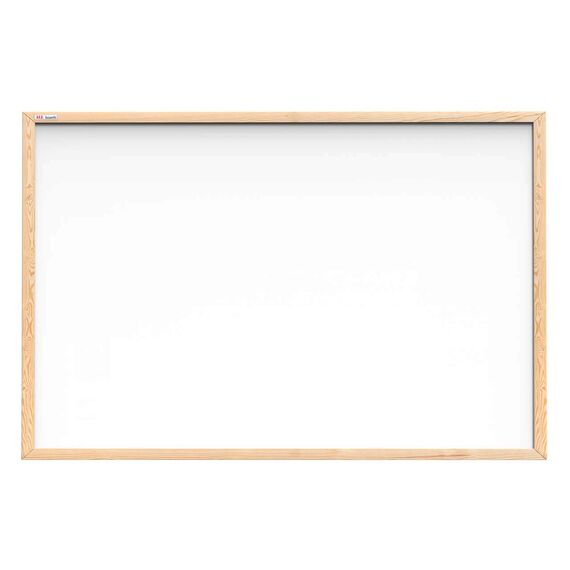 ALLboards Whiteboard mit Holzrahmen 120x90cm Magnettafel Weiß Magnetisch, Trocken Abwischbar