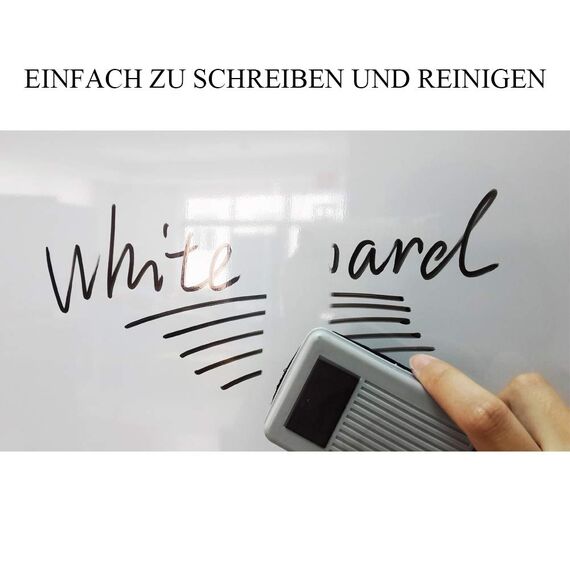 XIWODE Whiteboard mit Stiftablage 102cm x 71cm, Pinnwand Tafel, Magnettafel, beschreibbar und magnetisch, mit kratzfeste Oberfläche