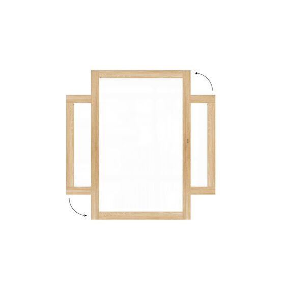 ALLboards Magnetisches Whiteboard, trocken abwischbar PREMIUM 150x100 cm, massiver Rahmen im Eichendesign