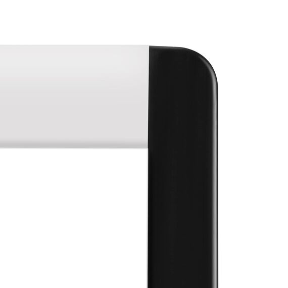 Amazon Basics Rechteckig Magnetisches Whiteboard, Doppel-Pinnwand, Kunststoff / Aluminiumrahmen, trocken abwischbar, 58 x 43 cm, Weiß, Gelb