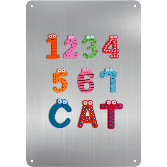 Lawei 2 Stück Magnettafel Magnetboard, 43,5 x 30 cm Magnetische Metalltafel Wandtafeln Magnetwand Magnetische Kreidetafel zum Präsentieren von Notizen, Fotos, Gewürzgläsern