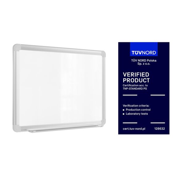 ALLboards EXPO Magnet-Whiteboard mit Aluminiumrahmen 40 x 30 cm beschreibbar und trocken abwischbar Wandtafel