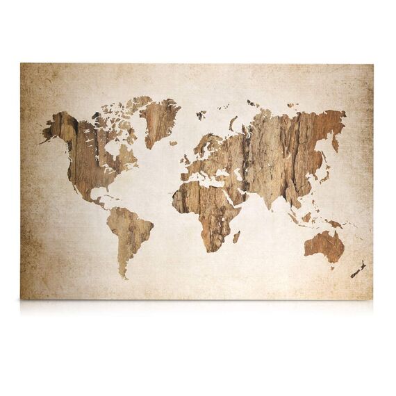 Navaris Magnettafel Magnetpinnwand Memoboard zum Beschriften - 60x40 cm Notiztafel World Map Vintage Design - Tafel abwaschbar mit Halterung Magneten Stift