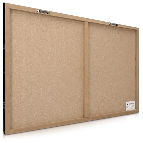 Navaris Magnettafel Magnetpinnwand Memoboard zum Beschriften - 60x40 cm Notiztafel div. Designs - Tafel abwaschbar mit Halterung Magneten Stift