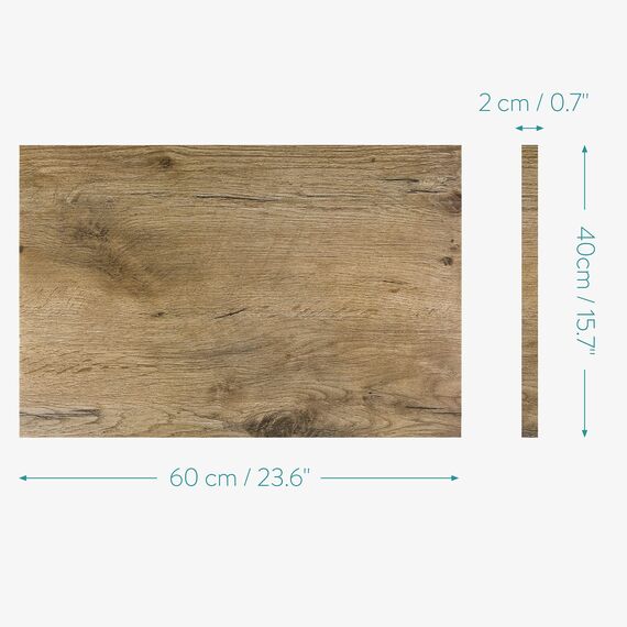 Navaris Magnettafel für Küche Büro - 40x60cm - Magnetwand Groß - Pinnwand Magnetisch mit Magnet und Marker - Magnet Tafel Wand - Magnetboard Magnetpinnwand - Magnettafel Holzoptik