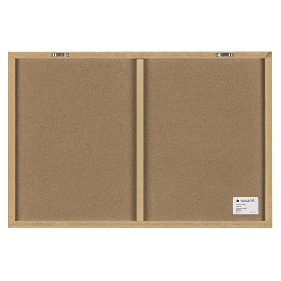 Navaris Magnettafel Magnetpinnwand Memoboard zum Beschriften - 60x40 cm Notiztafel div. Designs - Tafel abwaschbar mit Halterung Magneten Stift