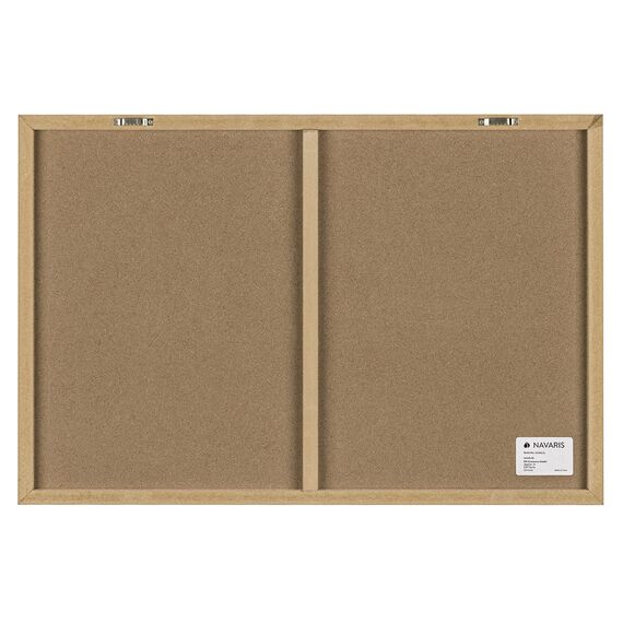 Navaris Magnettafel Magnetpinnwand Memoboard zum Beschriften - 60x40 cm Notiztafel div. Designs - Tafel abwaschbar mit Halterung Magneten Stift