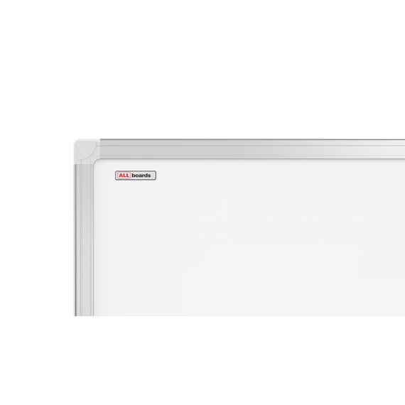 ALLboards Magnetisches Whiteboard 120x80cm Magnettafel mit Aluminiumrahmen und Stifteablage, Weiß Magnetisch Tafel, Trocken Abwischbar, Wiederbeschreibbar Weißtafel