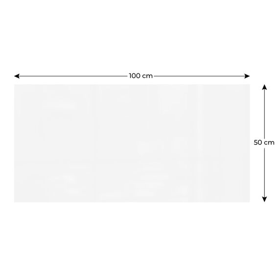 ALLboards Whiteboard Folie, 100x50 cm Magnetisch Selbstklebend Weißwandtafel Folie, einschließlich 2 Marker, 4 Magneten und Whiteboard Schwamm, Memoboard zum Schreiben