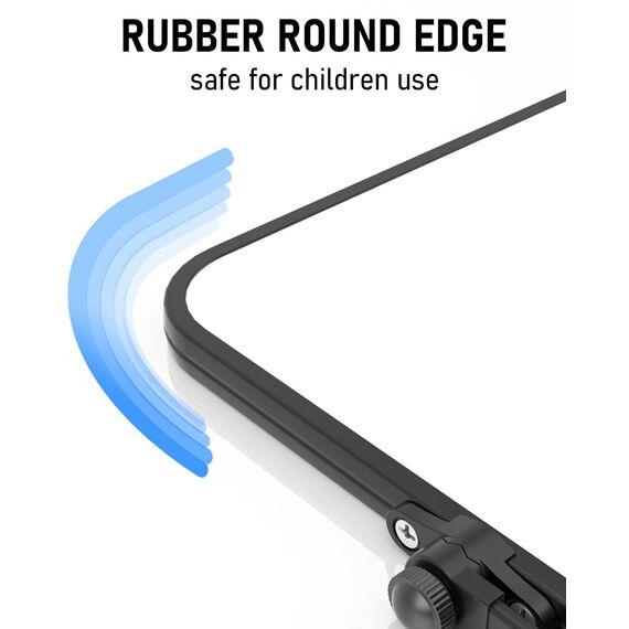 Nicpro Trockenlöschung Kleines Whiteboard A4 mit Ständer, Doppelseitiges Magnetische Desktop Schreibtafel mit 8 Stiften, 4 Magnet, Schwamm, für Studenten, Klassenzimmer, Büro(21 x 30 cm)