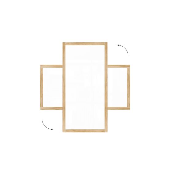 ALLboards Magnetisches Whiteboard, trocken abwischbar PREMIUM 240x120 cm, massiver Rahmen im Eichendesign