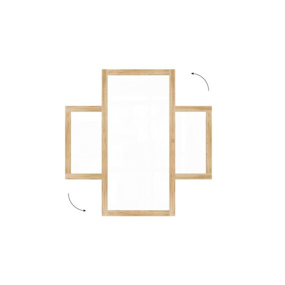 ALLboards Magnetisches Whiteboard, trocken abwischbar PREMIUM 200x100 cm, massiver Rahmen im Eichendesign