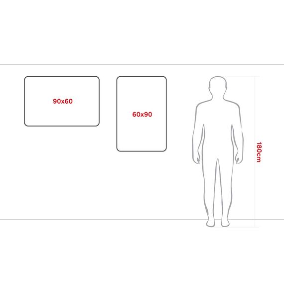 Allboards, magnetisches Whiteboard mit Expo-Alurahmen, trocken abwischbar und beschreibbar, wandmontierbar, 90 x 60 cm.