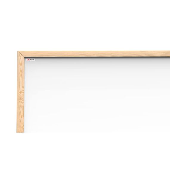 ALLboards Whiteboard mit Holzrahmen 180x100cm Magnettafel Weiß Magnetisch, Trocken Abwischbar