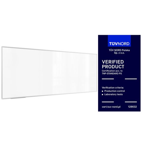 ALLboards Magnetisches Whiteboard 250x100cm Magnettafel mit Aluminiumrahmen Premium EXPO und Stifteablage, Weiß Magnetisch Tafel, Trocken Abwischbar, Wiederbeschreibbar Weißtafel