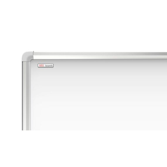 Allboards, magnetisches Whiteboard mit Expo-Alurahmen, trocken abwischbar und beschreibbar, wandmontierbar, 90 x 60 cm.