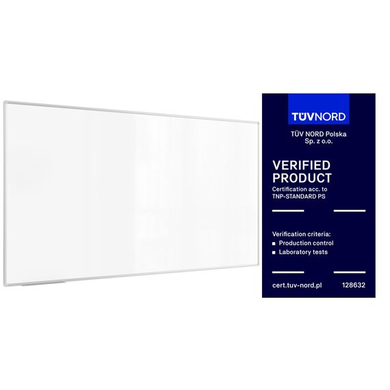 ALLboards Magnetisches Whiteboard 220x120cm Magnettafel mit Aluminiumrahmen Premium EXPO und Stifteablage, Weiß Magnetisch Tafel, Trocken Abwischbar, Wiederbeschreibbar Weißtafel